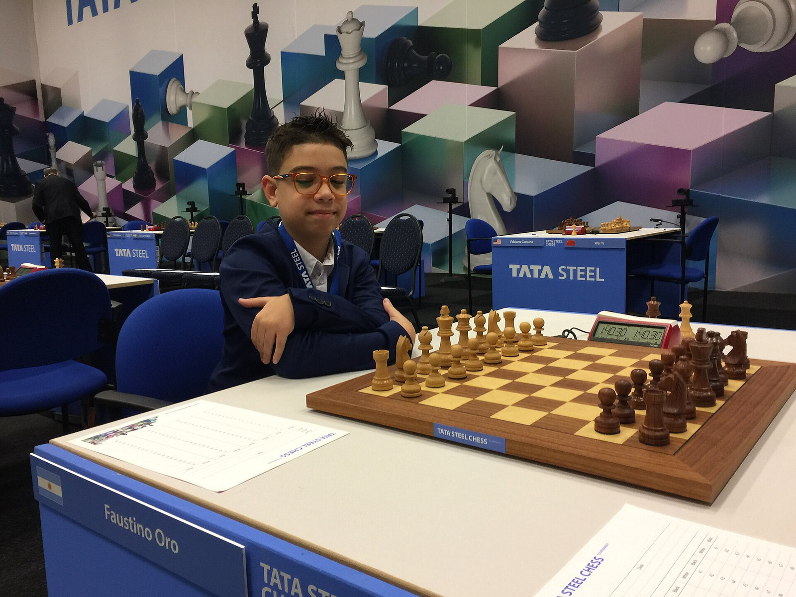 Faustino Oro le ganó otra partida a Magnus Carlsen, el número uno del ajedrez