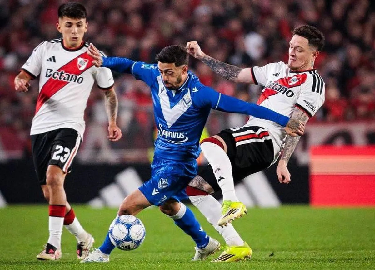 River y Vélez empataron 2-2 en un partidazo en el Monumental