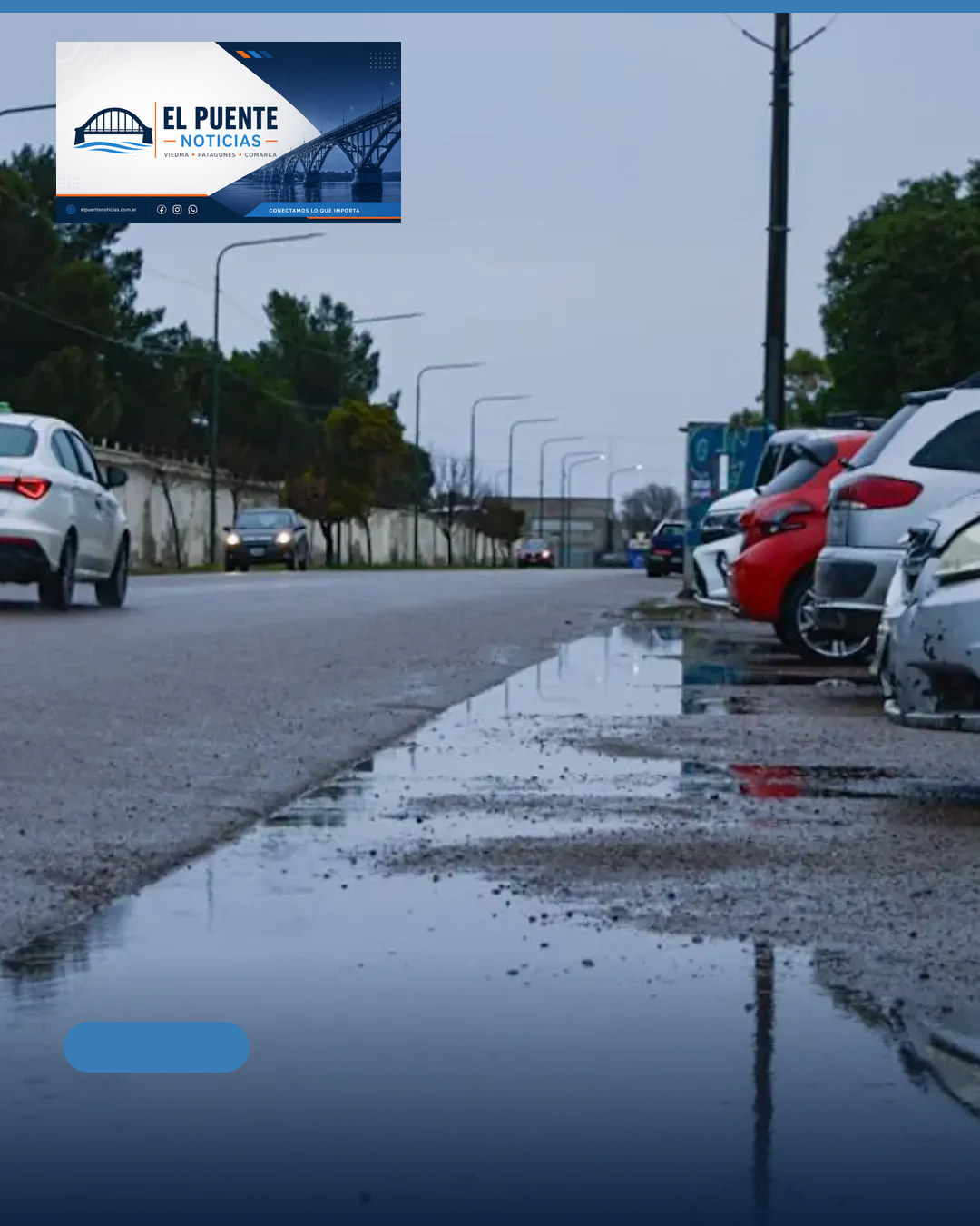 Fin de semana con frío, lluvias y viento fuerte en Viedma