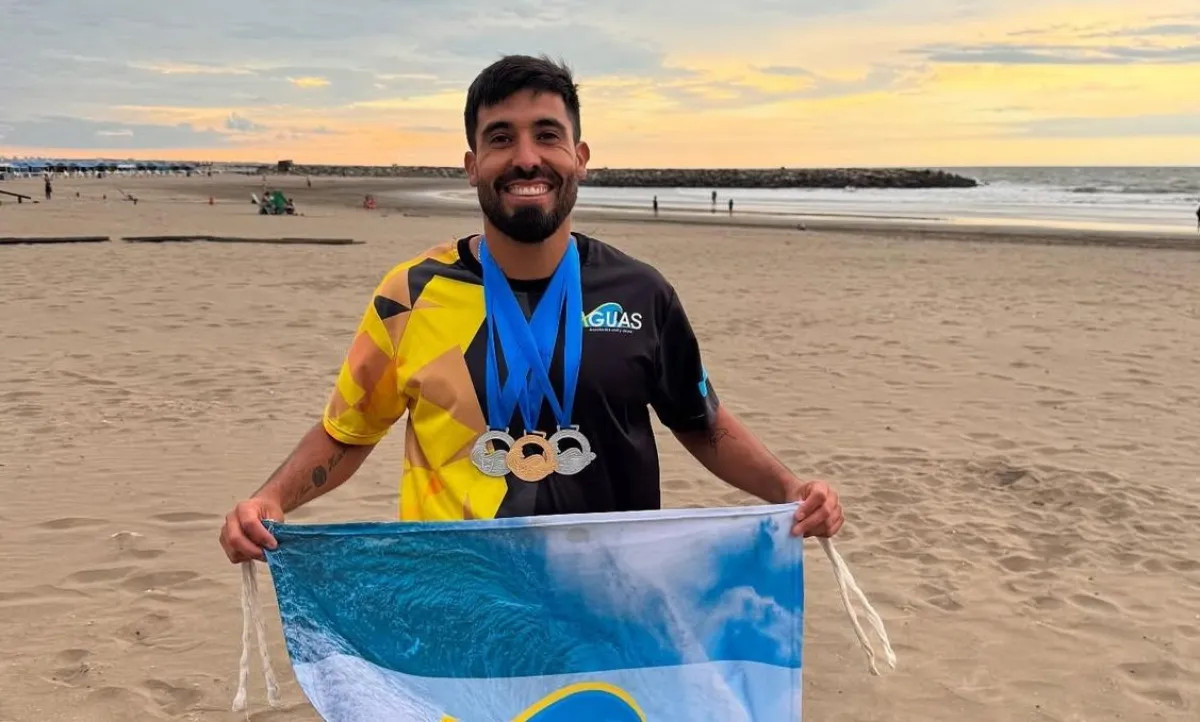 El viedmense Santiago León Ruiz fue convocado al Mundial de Salvamento en Sudáfrica