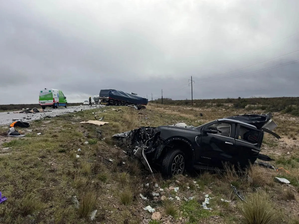Dos muertos tras un choque múltiple en la Ruta 251, cerca de General Conesa