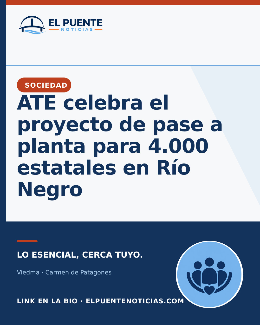 ATE celebra el proyecto de pase a planta para 4.000 estatales en Río Negro