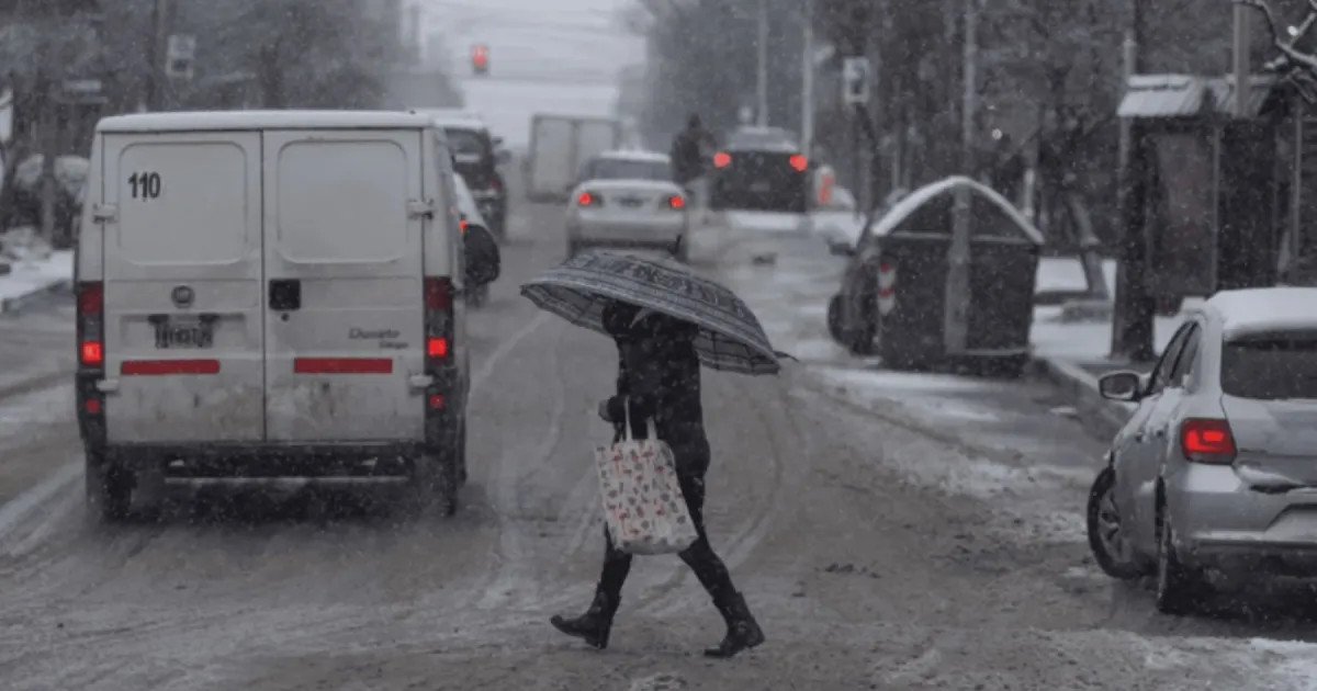 Frío extremo, nieve y lluvia: alerta amarilla del SMN para Río Negro este miércoles y jueves