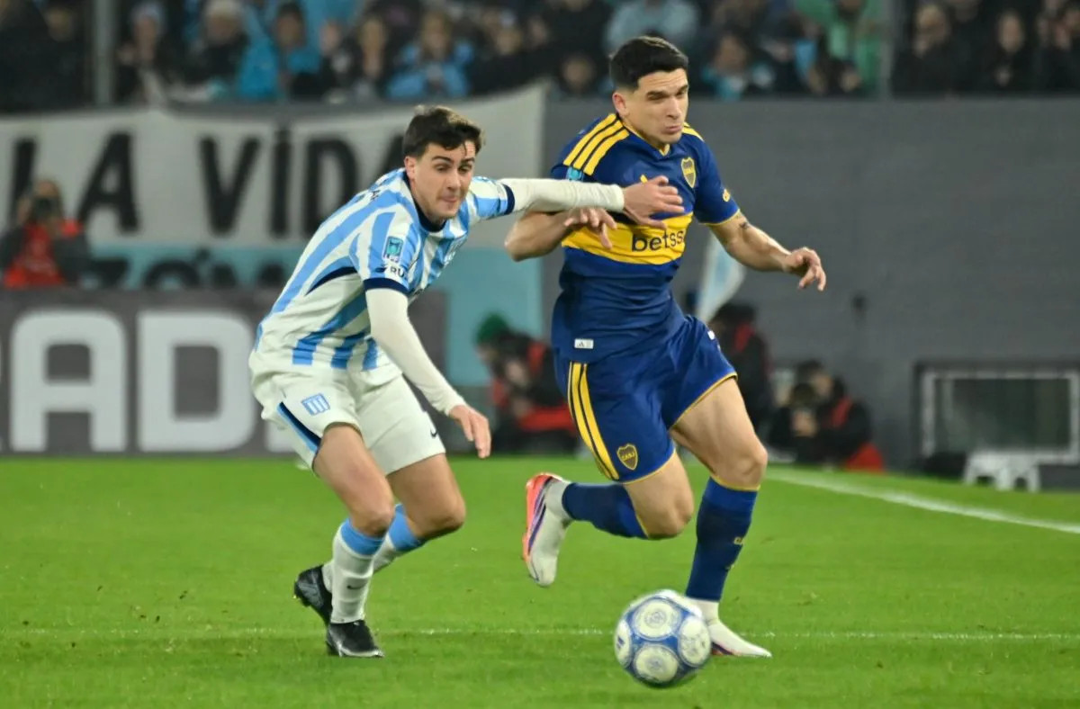 Boca y Racing empataron 1-1 en un clásico parejo