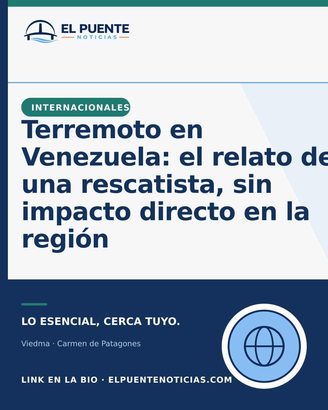Terremoto en Venezuela: el relato de una rescatista, sin impacto directo en la región
