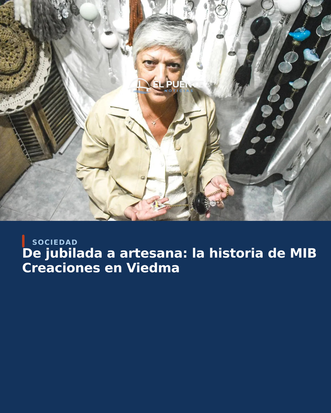 De jubilada a artesana: la historia de MIB Creaciones en Viedma