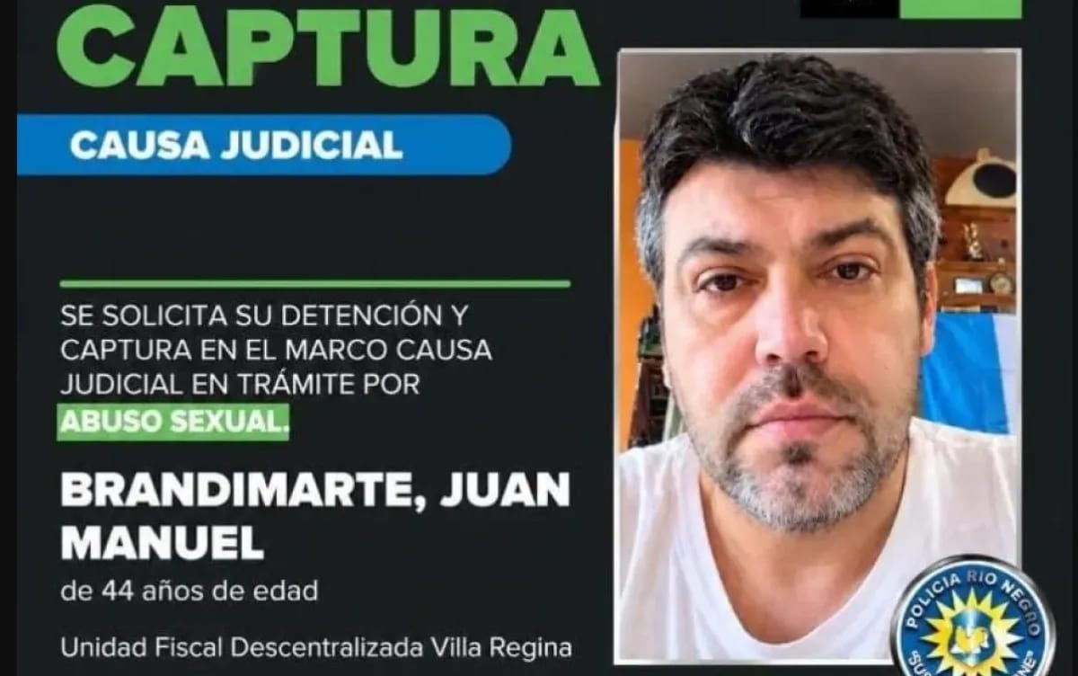 Buscan en toda Río Negro a un hombre condenado por abuso sexual que no se presentó a una audiencia