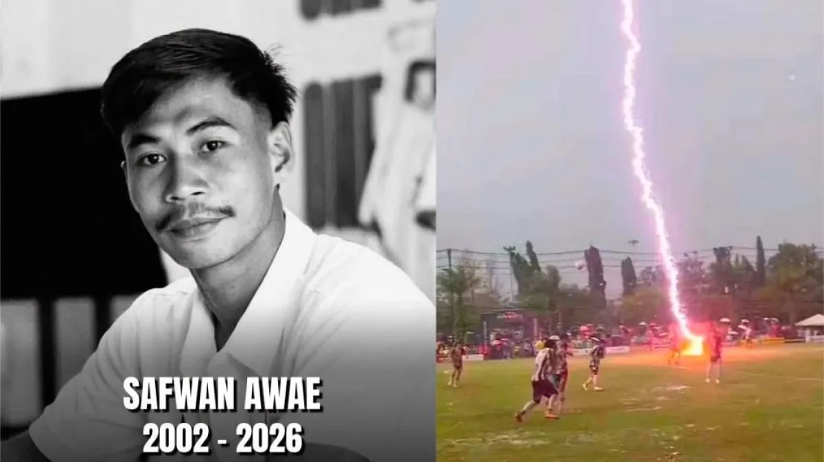 Un futbolista murió en Tailandia tras ser alcanzado por un rayo durante un partido