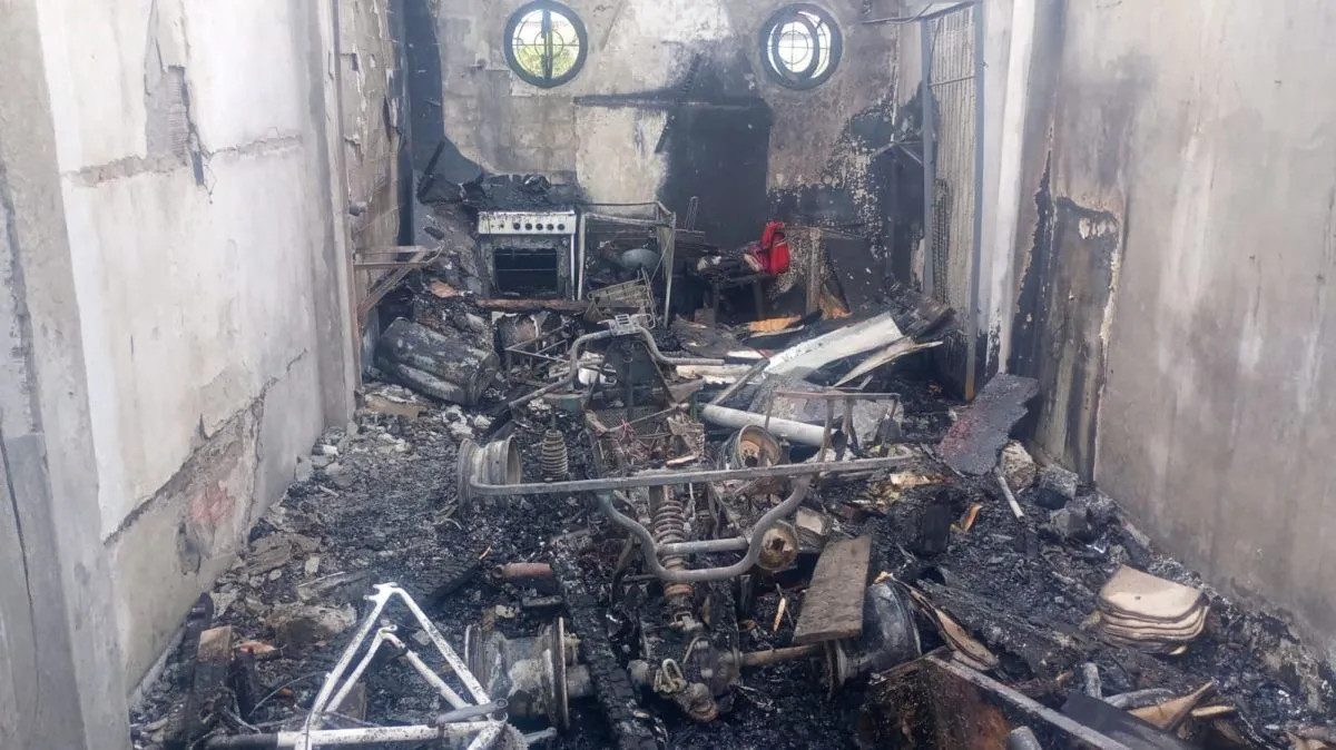 Incendio en un galpón de Bahía San Blas causó daños materiales, sin heridos