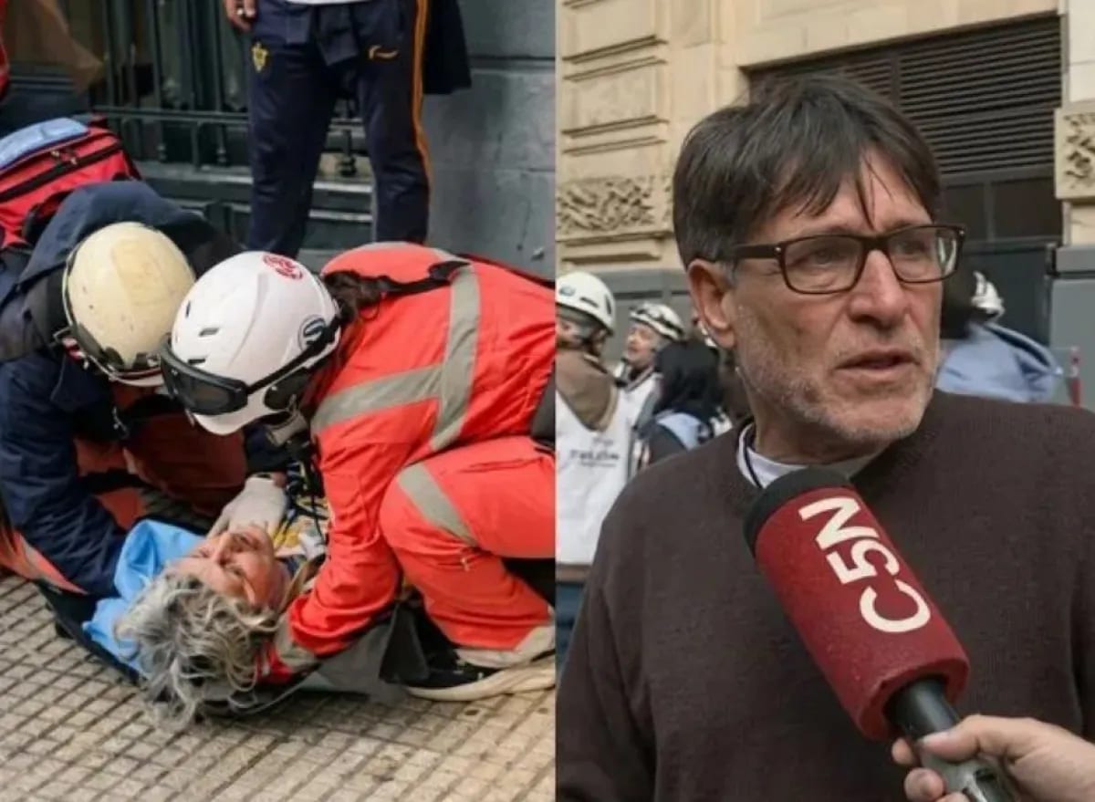 Otra marcha de jubilados frente al Congreso terminó con represión y un cura cuestionó a la Policía