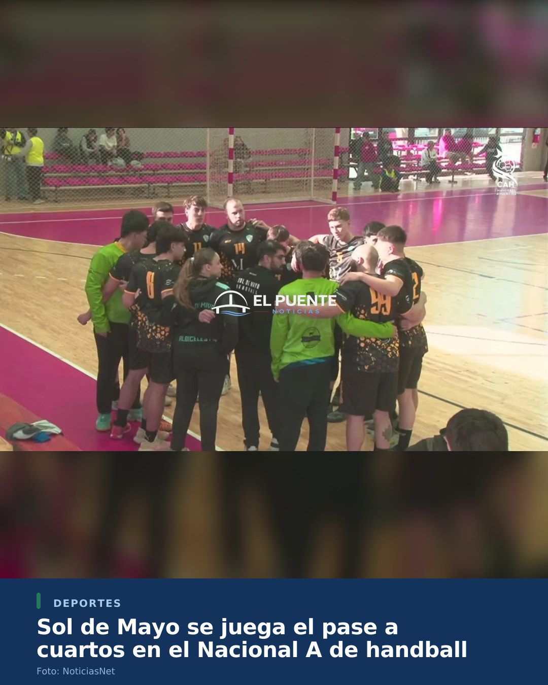 Sol de Mayo se juega el pase a cuartos en el Nacional A de handball